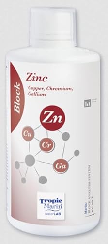Tropic Marin Block Zinc 1000 ml fürs Aquarium, Konzentrierte Lösung zur Zufuhr von Zink, Kupfer, Chrom und Gallium bei Defiziten im Aquarium. Tropic Marin Block Zinc 1000 ml fürs Aquarium, Konzentrierte Lösung zur Zufuhr von Zink, Kupfer, Chrom und Gallium bei Defiziten im Aquarium. von Tropic Marin