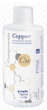 Tropic Marin Components Copper 250 ml fürs Aquarium, Hochkonzentrierte Lösung zur Zufuhr von Kupfer bei Defiziten im Aquarium. Tropic Marin Components Copper 250 ml fürs Aquarium, Hochkonzentrierte Lösung zur Zufuhr von Kupfer bei Defiziten im Aquarium. von Tropic Marin