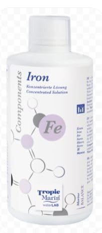 Tropic Marin Components Iron 250 ml fürs Aquarium. Hochkonzentrierte Lösung zur Zufuhr von Eisen bei Defiziten im Aquarium. Tropic Marin Components Iron 250 ml fürs Aquarium. Hochkonzentrierte Lösung zur Zufuhr von Eisen bei Defiziten im Aquarium. von Tropic Marin
