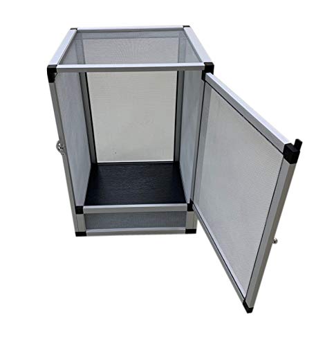Alu Cage Aluminium Drahtgaze Terrarium - Aluminium Terrarium zur Verwendung als Freilandterrarium - Netzterrarium aufbau OHNE Werkzeug (60x60x120cm) von Tropic Shop