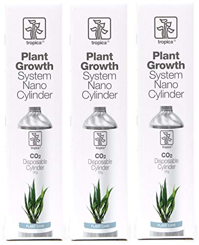 Tropica 3X CO2 Ersatzflasche 95g Plat Growht System Nano Cylinder Nährstoff für Pflanzen von Tropic
