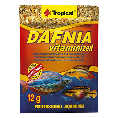 Fischfutter Tropical Dafnia Vitaminen angereichert – Fischfutter für Zierfische, Sachet 12 g (2 Stück) von Tropical