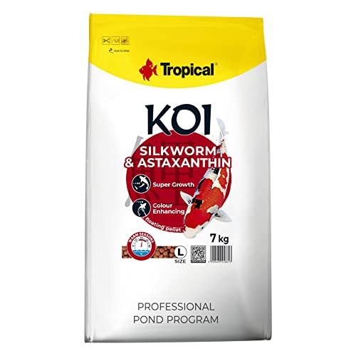 Koi Silkworm & Astaxanthin Pellet L 7kg von Tropical