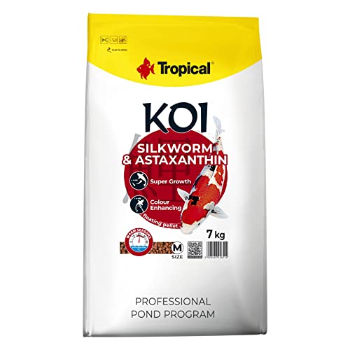 Koi Silkworm & Astaxanthin Pellet M 7kg von Tropical
