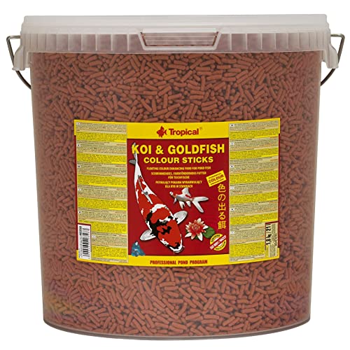 KOI&Goldfish Colour Sticks 21L / 1600g - Schwimmendes farbverstärkendes Futter für Teichfische von Tropical