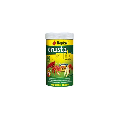 Tropical Crusta Sticks 100 ml/70 g - Garnelenfutter mit Meeresalgen und Spirulina - Nicht lösliche Sticks - Für Zwerggarnelen, Filterfresser, Langarm-Garnelen und andere Krebstiere - 70 g von Tropical