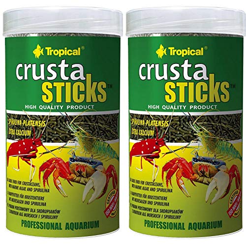 Tropical 2 x 250 ml Crusta Sticks f. Krustentiere Garnelen mit Meeresalgen und Spirulina von Tropical