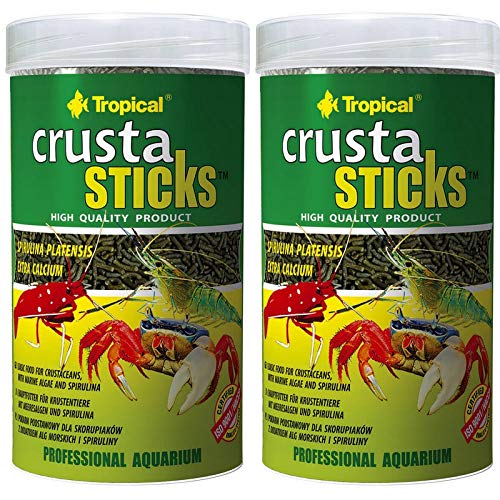 Tropical 2 x 250 ml Crusta Sticks f. Krustentiere Garnelen mit Meeresalgen und Spirulina von Tropical