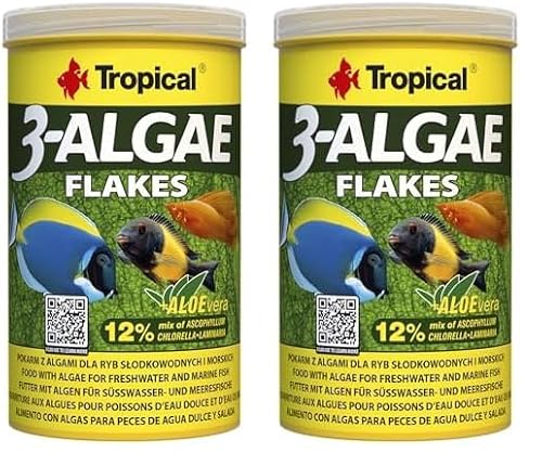 Tropical 3-Algae Flakes, 2er Pack (1 x 1 l) von Tropical