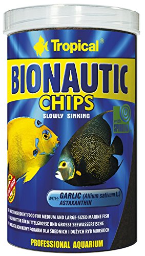 Tropical Bionautic Chips Futterchips für mittelgroße und große Meerwasserfische, 1er Pack (1 x 1 l) von Tropical