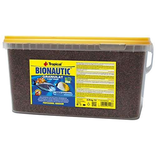 Tropical Bionautic Granulat Futter für kleine bis mittelgroße Meerwasserfische, 1er Pack (1 x 5 l) von Tropical