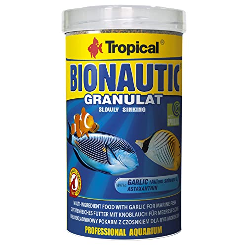 Tropical Bionautic Granulat Futter für kleine bis mittelgroße Meerwasserfische, 1er Pack (1 x 500 ml) von Tropical
