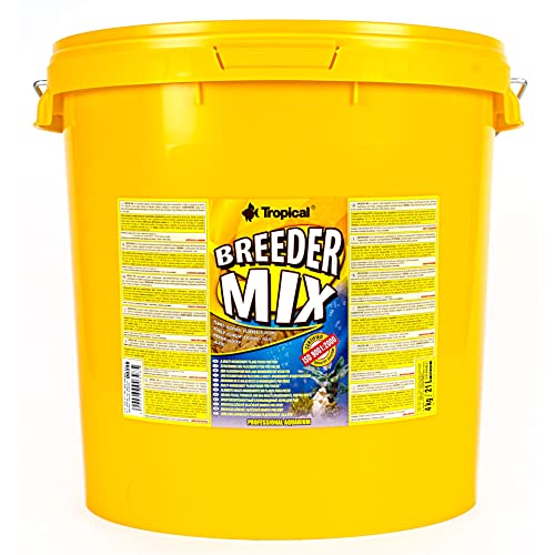 Tropical Breeder Mix Flockenfutter ohne künstliche Farbstoffe, 1er Pack (1 x 21 l) von Tropical