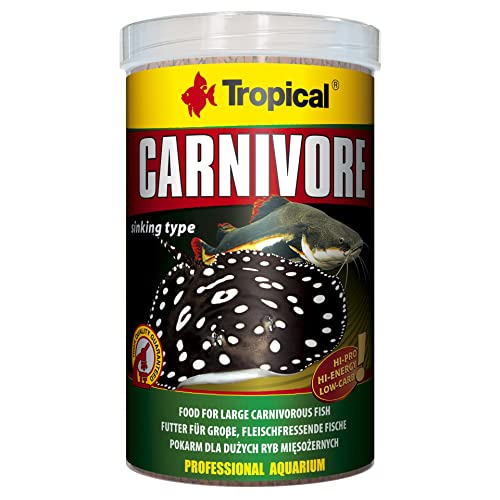 Tropical Carnivore - Futter für große, fleischfressende Fische (Rochen, Raubwelse), 1er Pack (1 x 1 l) von Tropical