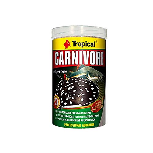 Tropical Carnivore - Futter für große, fleischfressende Fische (Rochen, Raubwelse), 1er Pack (1 x 1 l) von Tropical