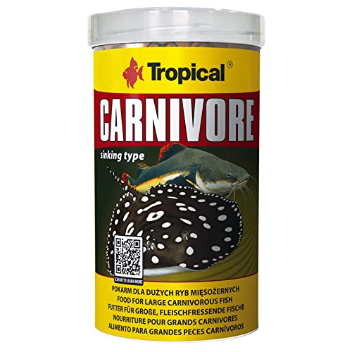 Tropical Carnivore - Futter für große, fleischfressende Fische (Rochen, Raubwelse), 1er Pack (1 x 500 ml) von Tropical