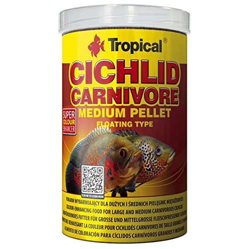 Tropical Cichlid Carnivore Medium Pellet, 1er Pack (1 x 1 l) von Tropical