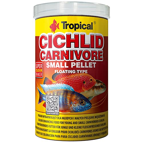 Tropical Cichlid Carnivore Small Pellet, 1er Pack (1 x 1 l) von Tropical