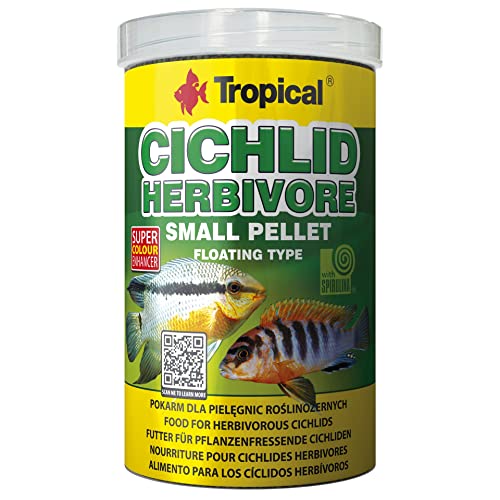 Tropical Cichlid Herbivore Small Pellet, 1er Pack (1 x 1 l) von Tropical