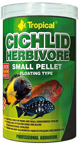 Tropical Cichlid Herbivore Small Pellet, 1er Pack (1 x 2.2 l) von Tropical