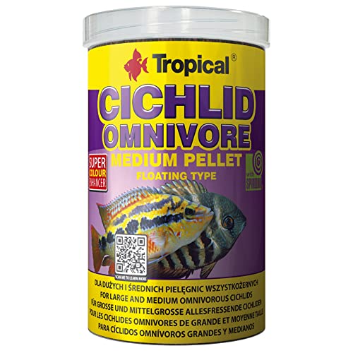 Tropical Cichlid Omnivore Medium Pellet, 1er Pack (1 x 1 l) von Tropical