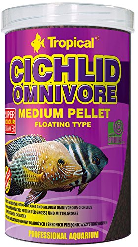 Tropical Cichlid Omnivore Medium Pellet, 1er Pack (1 x 500 ml) von Tropical