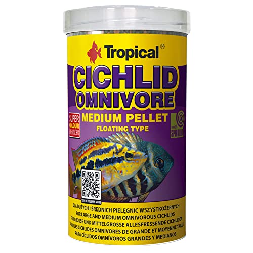 Tropical Cichlid Omnivore Medium Pellet, 1er Pack (1 x 500 ml) von Tropical