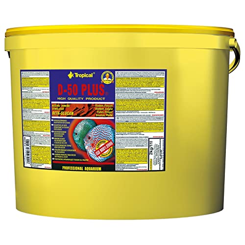 Tropical D-50 Plus Farbförderndes Flockenfutter für Diskusfische, 1er Pack (1 x 11 l) von Tropical