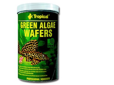 Tropical Fischfutter Green Algae Wafers Aquarium 450 g von Tropical