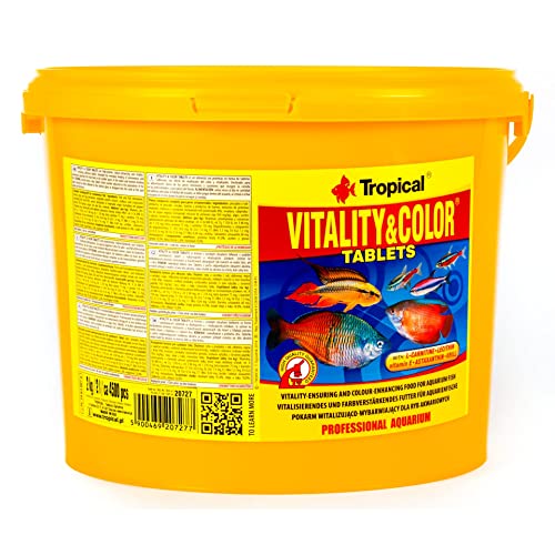 Tropical Fish Food Vitality & Color Tabletten 2 kg / 4500 Stück von Tropical