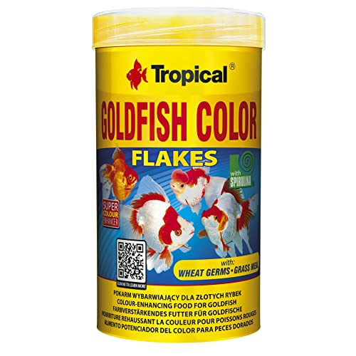 Tropical Goldfish Color Farbverstärkendes Flockenfutter, 6er Pack (6 x 250 ml) von Tropical