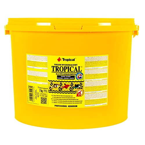 Tropical Hauptfutter (Flockenfutter) für alle Zierfische, 1er Pack (1 x 11 l) von Tropical