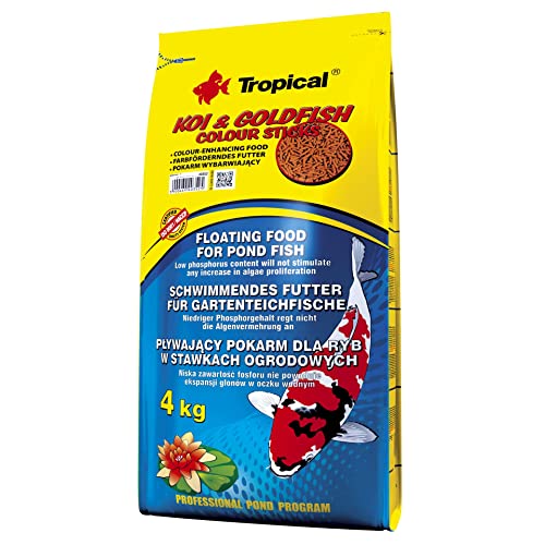 Tropical KOI&Goldfish Colour Sticks 4kg - Schwimmendes farbverstärkendes Futter für Teichfische Tropical KOI&Goldfish Colour Sticks 4kg - Schwimmendes farbverstärkendes Futter für Teichfische von Tropical
