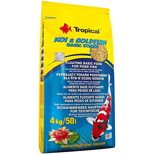 Tropical Koi und Goldfisch Basic Sticks, 1er Pack (1 x 4 kg) von Tropical