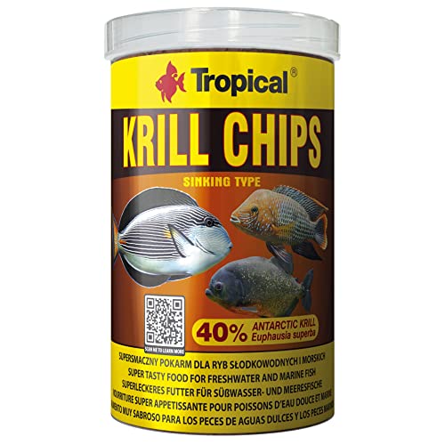 Tropical Krill Chips - Farbverstärkendes Futter mit Krill, 1er Pack (1 x 1 l) von Tropical
