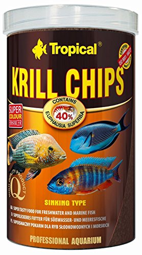 Tropical Krill Chips - Farbverstärkendes Futter mit Krill, 1er Pack (1 x 1 l) von Tropical