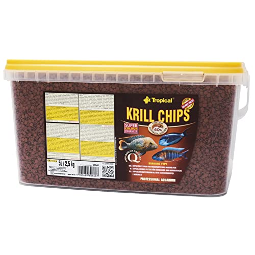 Tropical Krill Chips - Farbverstärkendes Futter mit Krill, 1er Pack (1 x 5 l) von Tropical