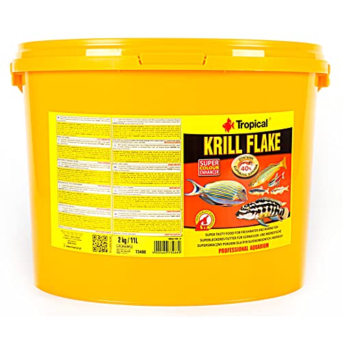 Tropical Krill Flake - Farbverstärkendes Flockenfutter mit Krill, 1er Pack (1 x 11 l) von Tropical