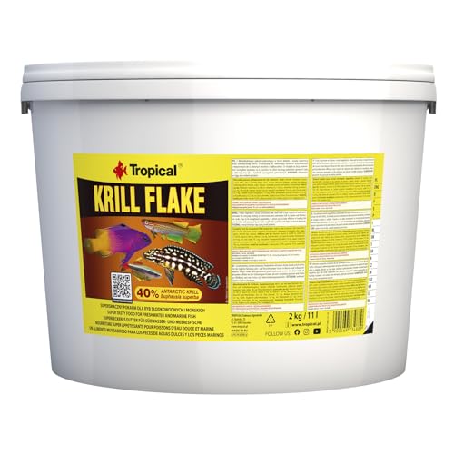 Tropical Krill Flake - Farbverstärkendes Flockenfutter mit Krill, 1er Pack (1 x 11 l) von Tropical