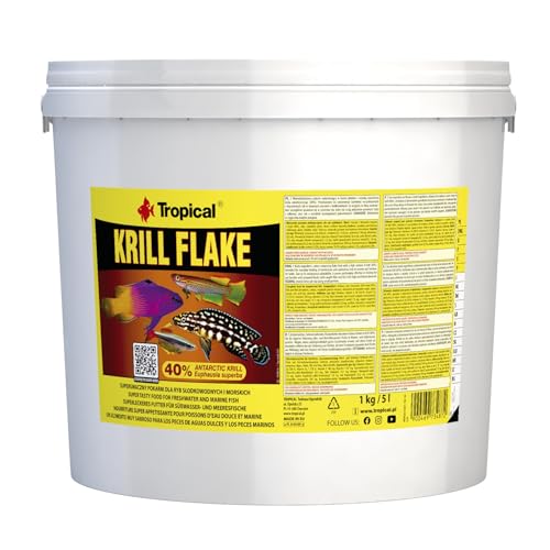 Tropical Krill Flake - Farbverstärkendes Flockenfutter mit Krill, 1er Pack (1 x 5 l) von Tropical