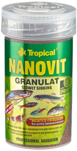 Tropical Nanovit Granulatfutter - winzige Granulatkörnchenzur Fütterung von kleinen Zierfischen, 2er Pack (2 x 100 ml) von Tropical