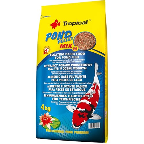 Tropical Pond Pellet Mix Size M, 1er Pack (1 x 4 kg) von Tropical