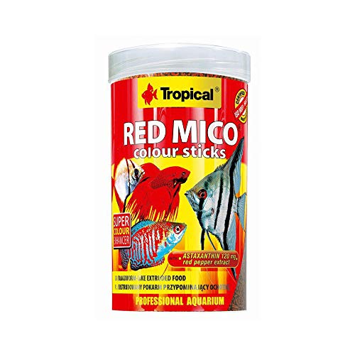 Tropical Red Mico Colour Sticks gefriergetrocknete Blutwürmer, 1er Pack (1 x 250 ml) von Tropical