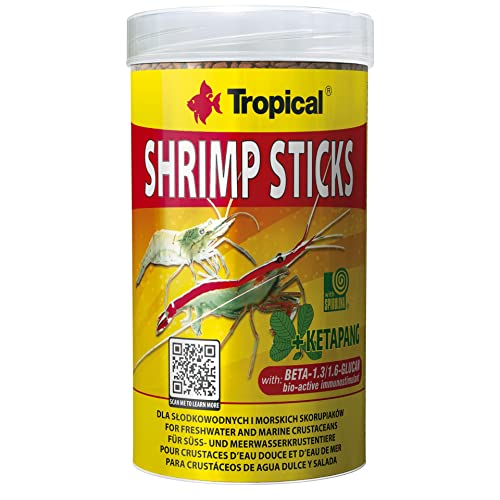 Tropical Shrimp Sticks Futtersticks für Garnelen, 1er Pack (1 x 250 ml) von Tropical