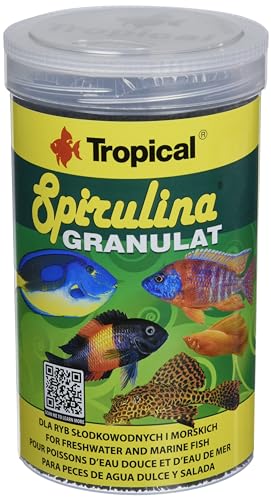 Tropical Spirulina Granulat, Pflanzliches Granulatfutter, 1er Pack (1 x 1 l) von Tropical