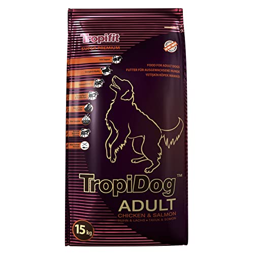 Tropical Super Premium Hundefutter mit Huhn und Lachs, 1er Pack (1 x 15 kg) von Tropical