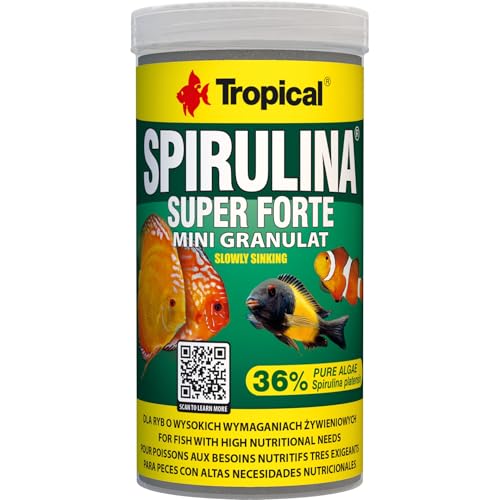 Tropical Super Spirulina Forte Mini-Granulatfutter mit 36% Spirulina (Platensis) Anteil, 1er Pack (1 x 250 ml) von Tropical