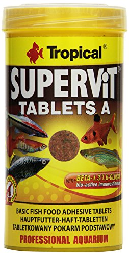 Tropical Supervit Tablets A Hauptfutter Hafttabletten, 1er Pack (1 x 250 ml) von Tropical