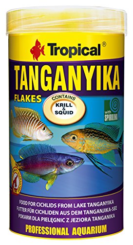Tropical Tanganyika Flockenfutter Tanganyikaseecichliden, Tanganjika, 1er Pack (1 x 250 ml) von Tropical