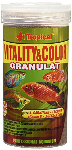 Tropical Vitality Color Granulat farbförderndes Flockenfutter, 1er Pack (1 x 250 ml) von Tropical